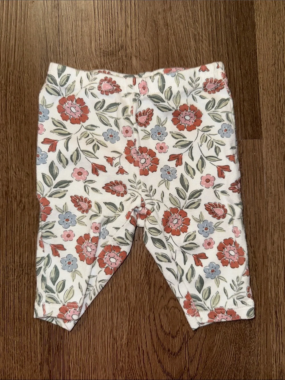 Floral Baby Girl Bodysuit & Leggings Set - White with Pink Floral